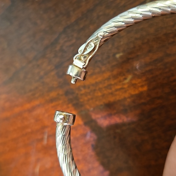 Sterling Bangle Bracelet - Picture 4 of 7